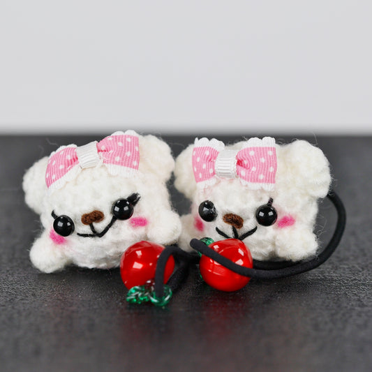 Kawaii, Heir tie, Handmade, 2 pieces set, Made in Japan, Japanese hand craft, Masaya Watanabe