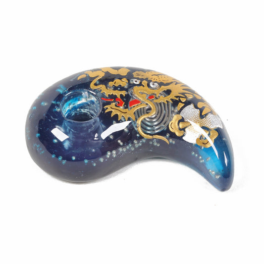 Magatama, Japanese talisman, Magatama pendant, Spiritual protection, Japanese charm, Talisman charm, Magatama charm, Orgonite protection, Navy Magatama, handmade charm, handmade magatama, made in japan, free shipping