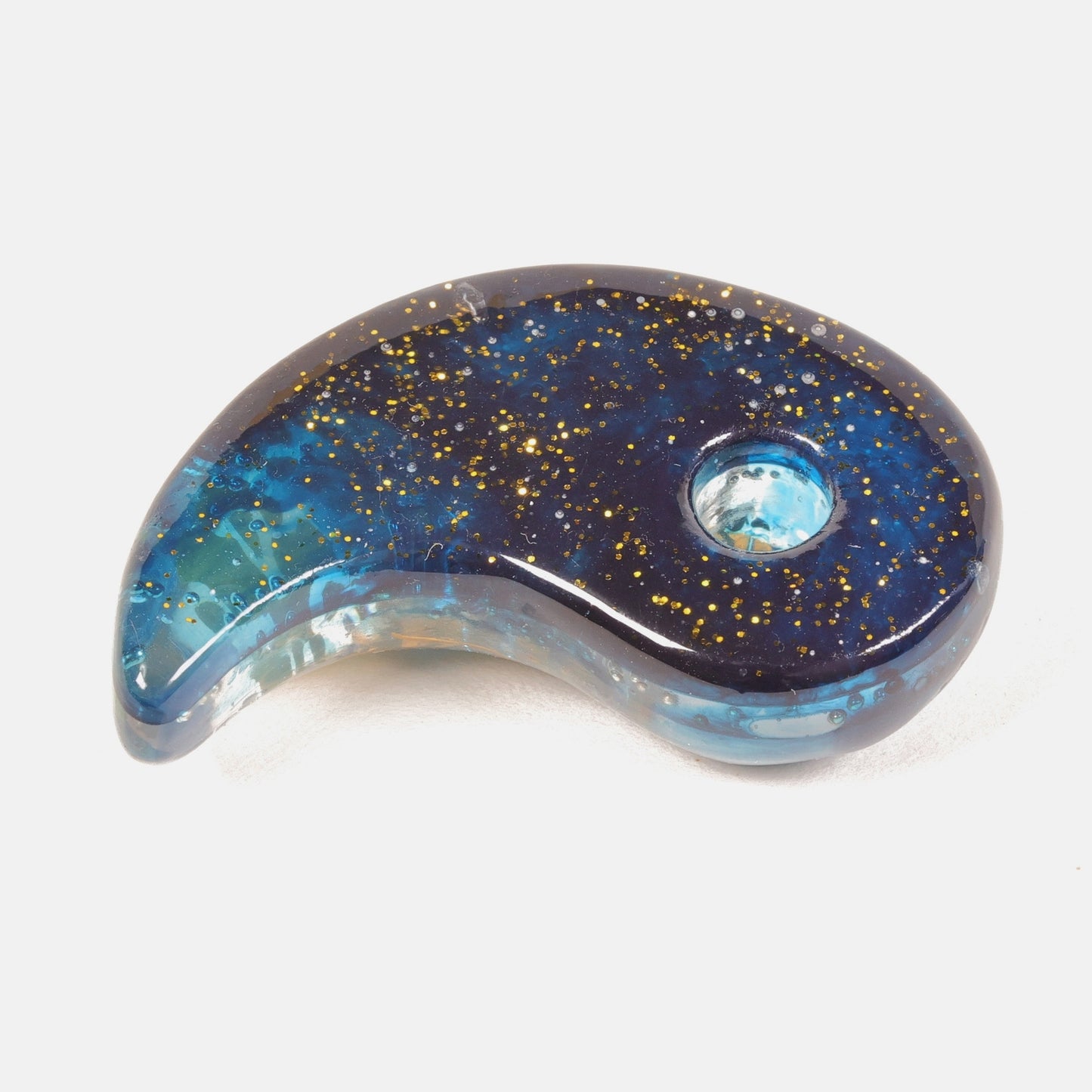 Magatama, Japanese talisman, Magatama pendant, Spiritual protection, Japanese charm, Talisman charm, Magatama charm, Orgonite protection, Navy Magatama, handmade charm, handmade magatama, made in japan, free shipping