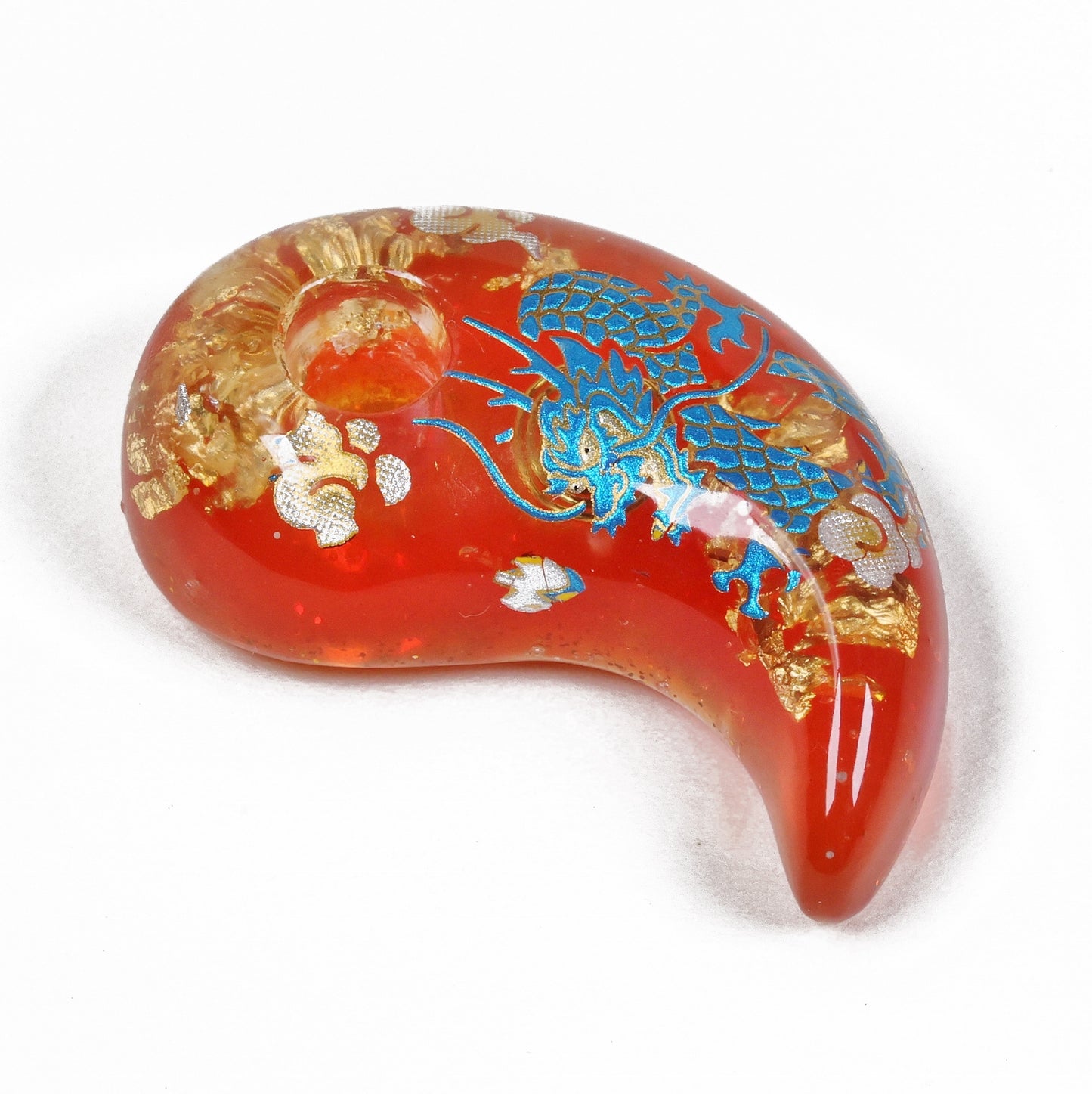 Magatama, Orange Magatama, Japanese talisman, Magatama pendant, Spiritual protection, Japanese charm, Talisman charm, Magatama charm, orgonite protection, Orange Magatama, handmade charm, handmade magatama, made in japan, free shipping