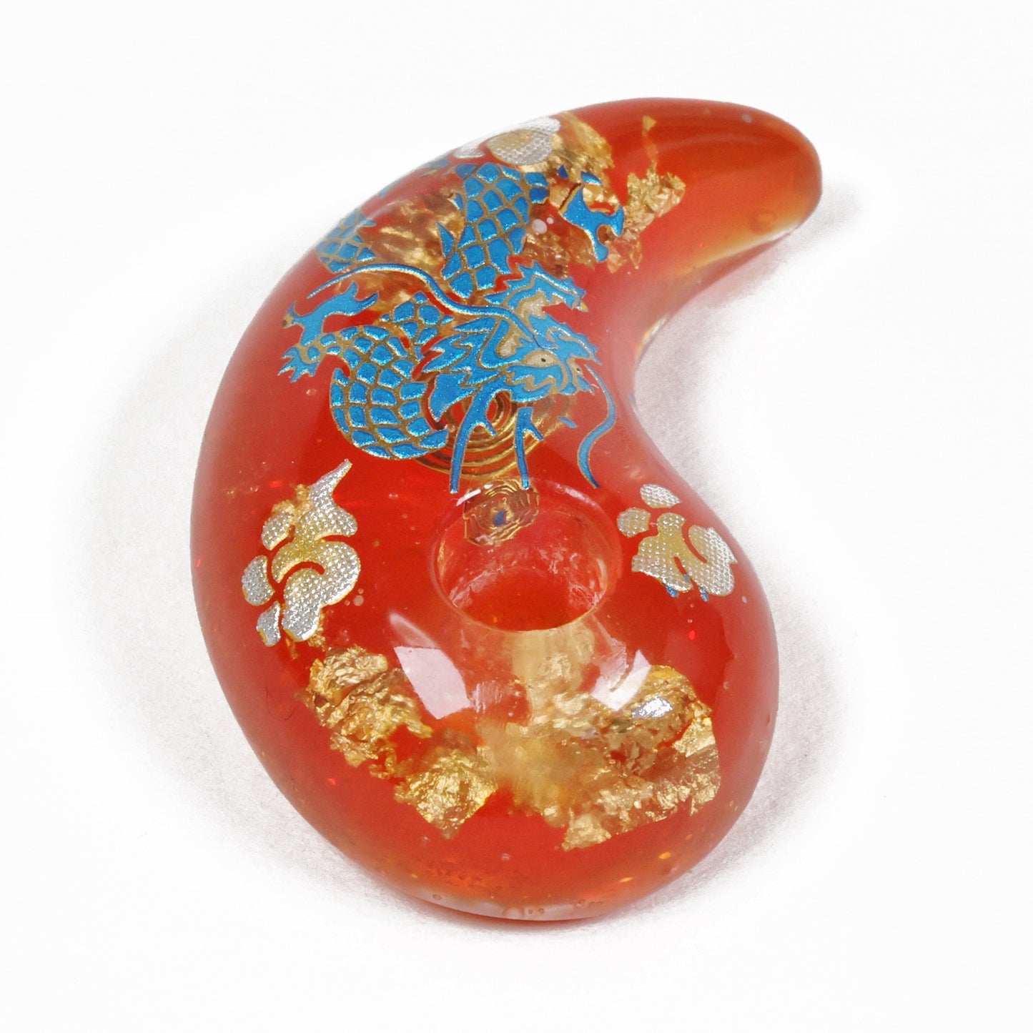 Magatama, Orange Magatama, Japanese talisman, Magatama pendant, Spiritual protection, Japanese charm, Talisman charm, Magatama charm, orgonite protection, Orange Magatama, handmade charm, handmade magatama, made in japan, free shipping