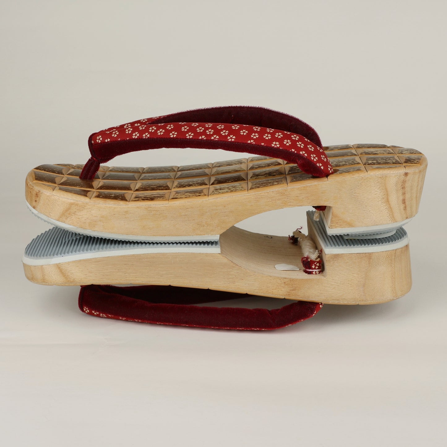 Ukon Geta, Women's Ukon Geta, Paulownia core Bamboo surface, Geta Japanese Sandals, Japanese Wooden Geta Sandals, Japanese Geta Sandals, Free Shipping