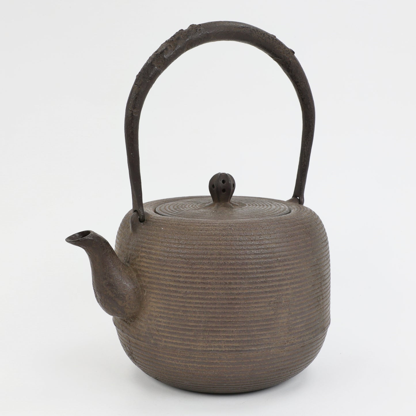 Tetsubin, Cast iron kettle, Japanese handmade tetsubin, Tetsubin teapot, Tetsubin kettle, Cast iron teapot from Japan, Cast iron teapot, Nambutekki, Natsume shape, 1.4L, Itome (string lines) pattern, Free Shipping