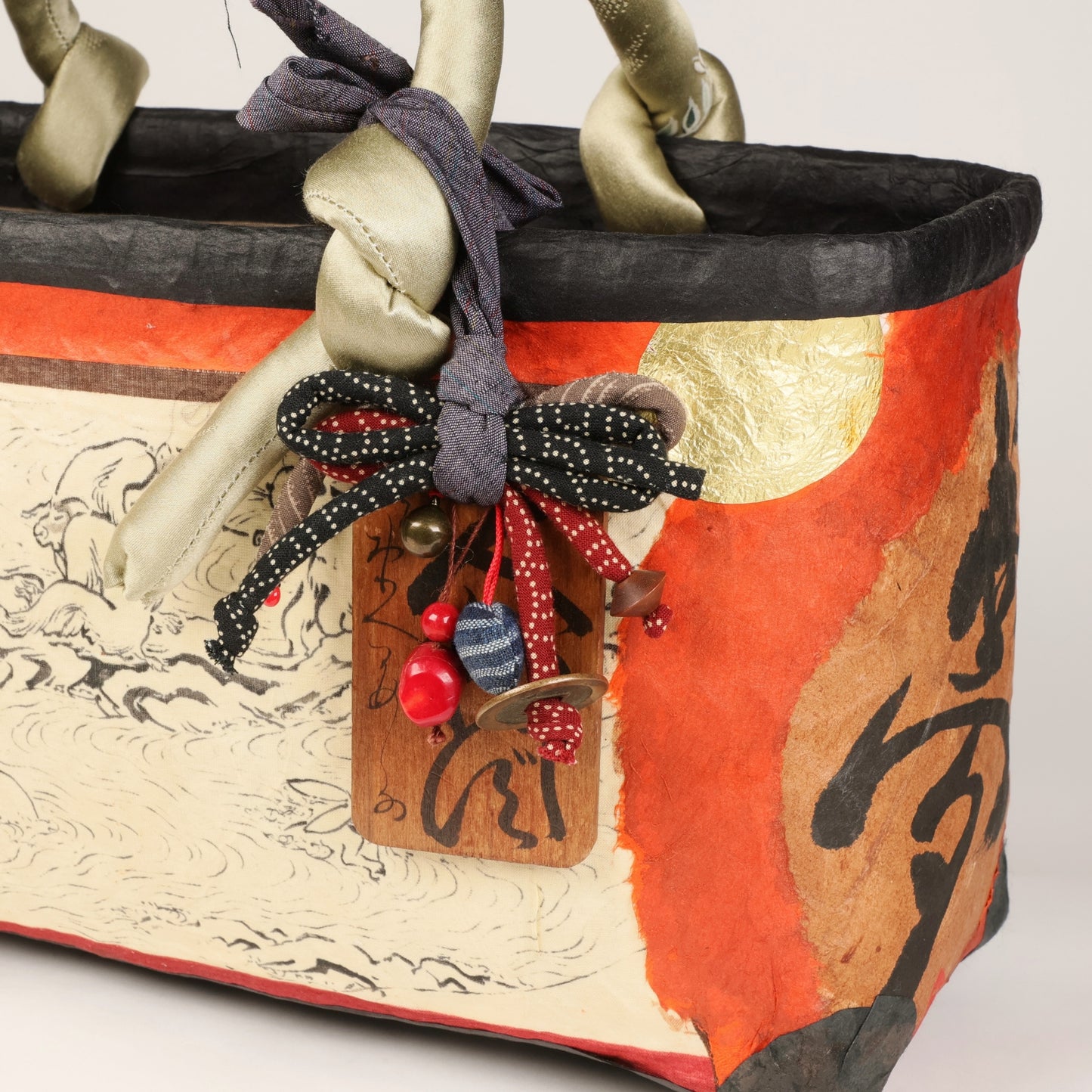 Ikkanbari bascket, Ikkanbari bag, Japanese traditional bascket, handmade in Japan, top handle bag, Japanese tote bag, Free Shipping