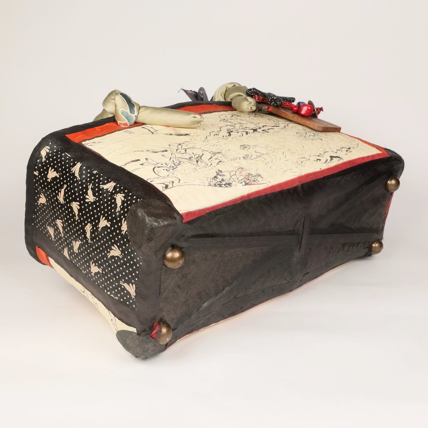 Ikkanbari bascket, Ikkanbari bag, Japanese traditional bascket, handmade in Japan, top handle bag, Japanese tote bag, Free Shipping