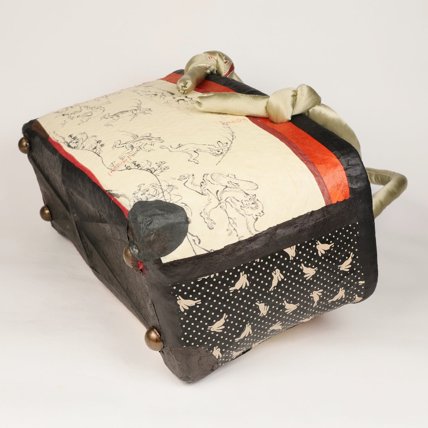 Ikkanbari bascket, Ikkanbari bag, Japanese traditional bascket, handmade in Japan, top handle bag, Japanese tote bag, Free Shipping