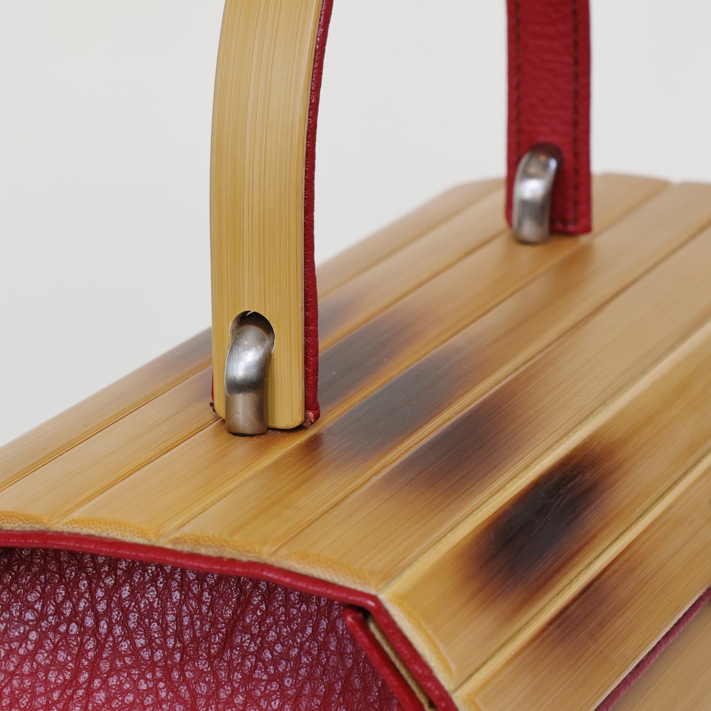 Round Handbag , Bamboo Handbag, Cylinder Handbag, Handmade, Made in Japan, Japanese Handbag, Bamboo Bag , Gift for women, Womens Gift