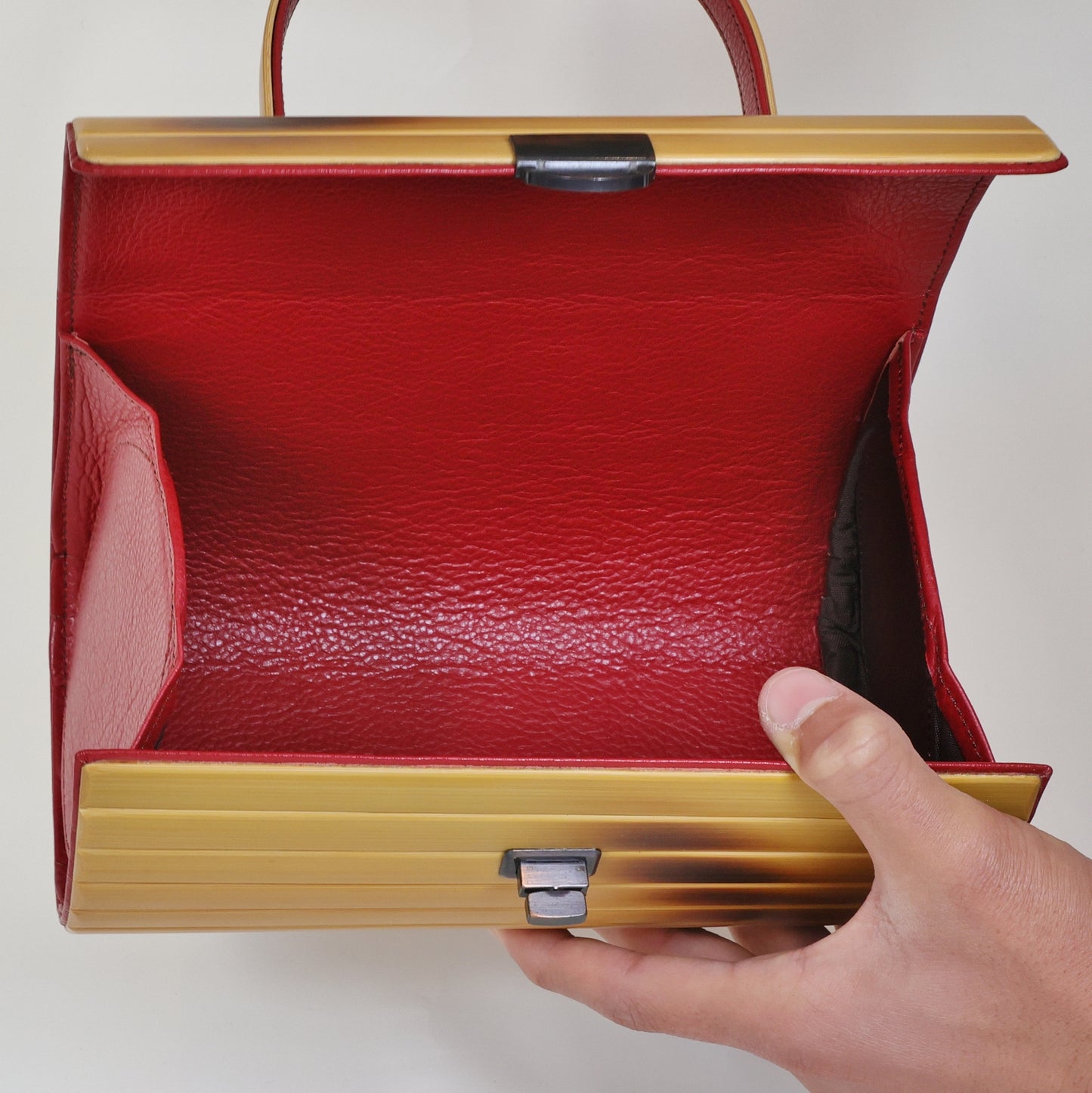 Round Handbag , Bamboo Handbag, Cylinder Handbag, Handmade, Made in Japan, Japanese Handbag, Bamboo Bag , Gift for women, Womens Gift